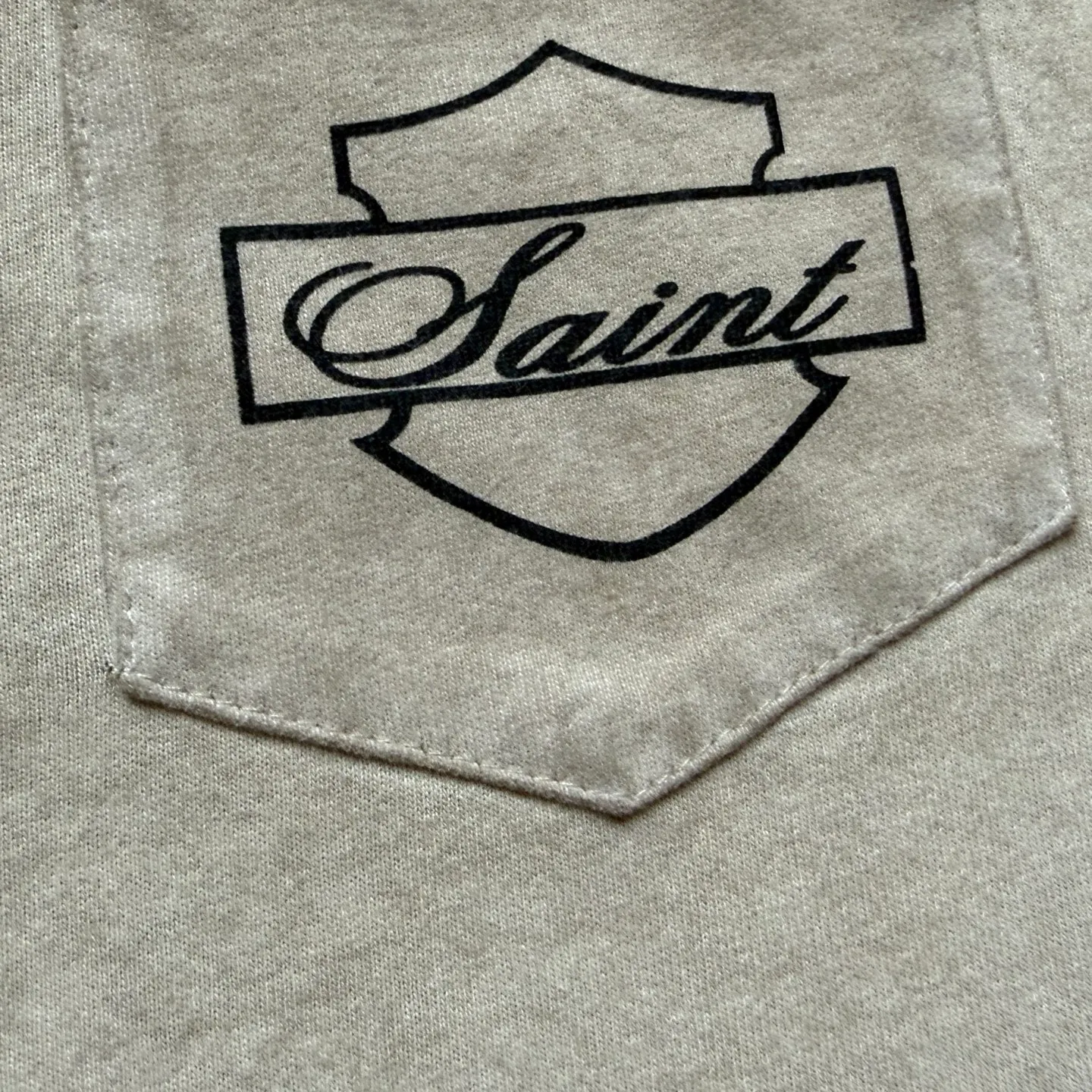 P130 # CTS-112 Saint x Harley "Tribute to the Legend 1903" Limited retro military cloth style short-sleeved single-stitched seam + special fried color + heavy fermentation wash Size: S M L The most common and complex single-needle sewing process (commonly known as single-thread heaven and earth stitch) among vintage vintage brands such as Michael
